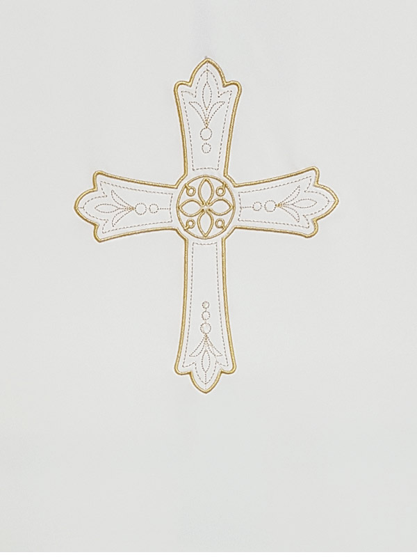 Coprileggio liturgico ricamato con croce