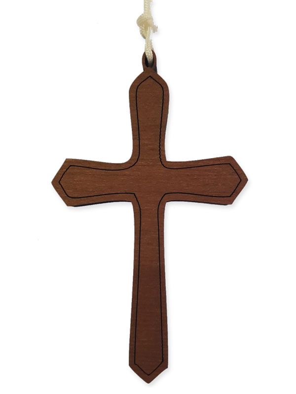 Croce in Legno con cordoncino